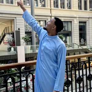 Qamis Bleu Ciel | Saoudien